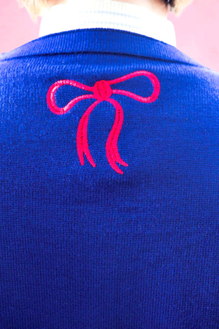 Bow Embroidery Cardigan