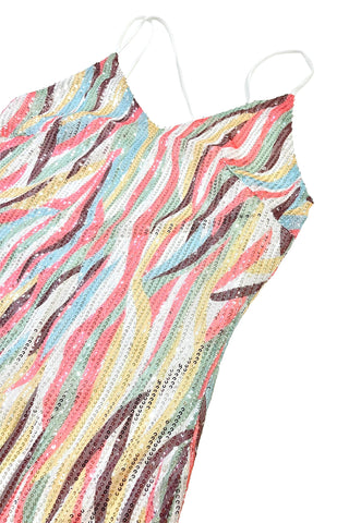 Sequin Multicolor Midi Dress