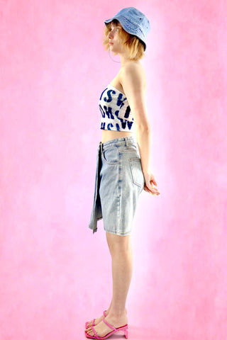 Graphic Pattern Tube Top