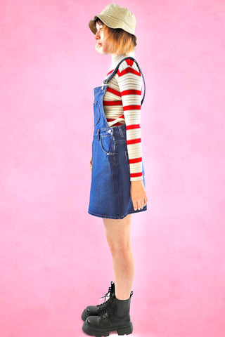 Denim skirt overall