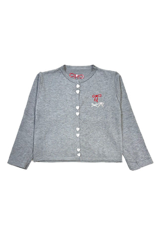 Bow Embroidery Cardigan