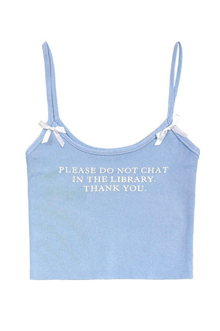 Library Crop Top