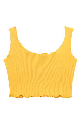 Rib Knit Super Crop Top