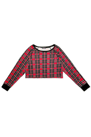 Plaid Pattern Crop Top