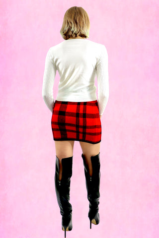 Cherry Cable Knit Cardigan