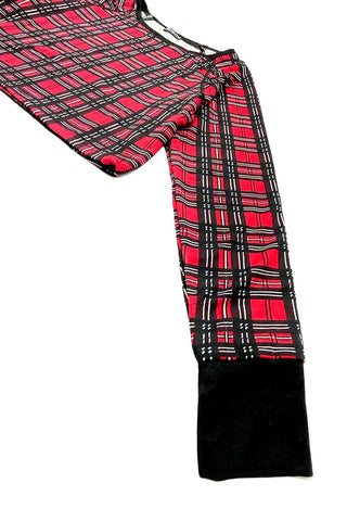 Plaid Pattern Crop Top