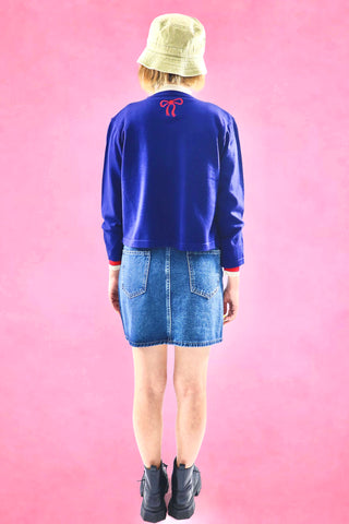 Bow Embroidery Cardigan