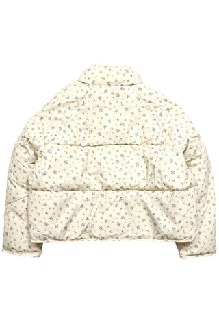 Floral Raglan sleeve puffer jackets