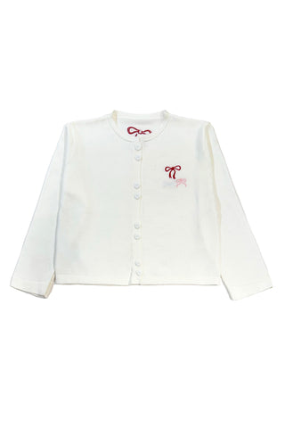 Bow Embroidery Cardigan