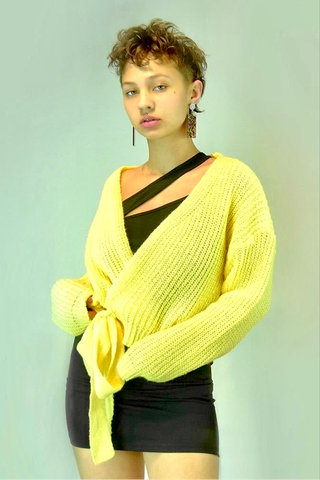 Cache-coeur Cardigan – BUBBLE GUM