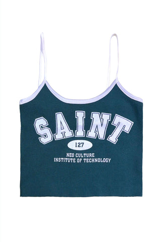 Saint Text Crop Top