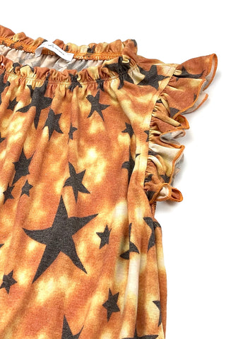 Star Ruffle Tank Top