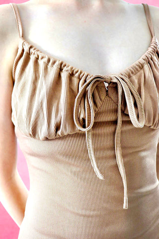 Ribbon mini dress