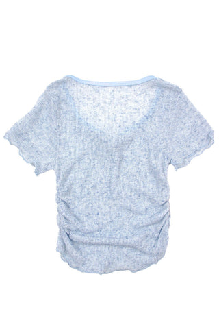 Butterfly sheer crop top