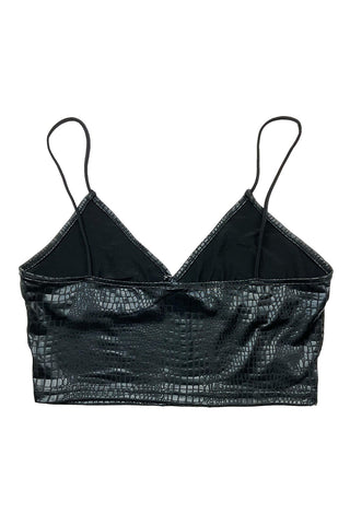 Crocodile Pattern Crop Top