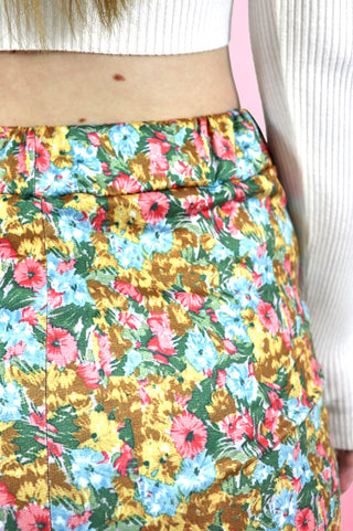 Floral Mini Skirt