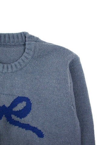Ribbon knitted Crop Sweater