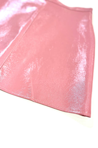 Patent mini Skirt