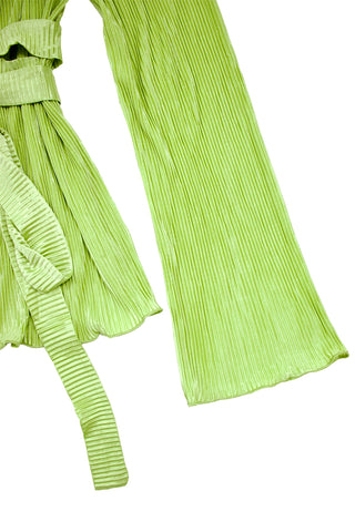 Satin Pleated Cache Coeur Shirt