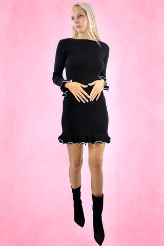 Lettuce Hem Mini Dress