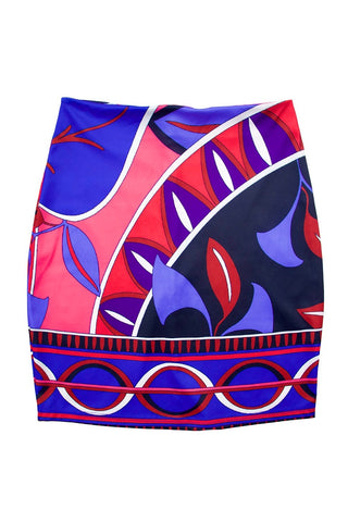 Retro Printed Mini Skirt