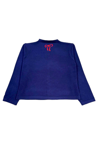 Bow Embroidery Cardigan