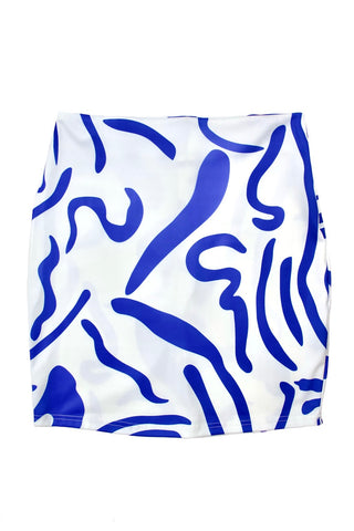 Retro Printed Mini Skirt