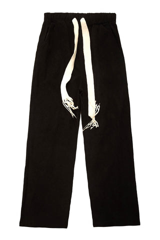 Thick Drawstring Corduroy Pants