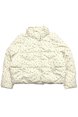 Floral Raglan sleeve puffer jackets