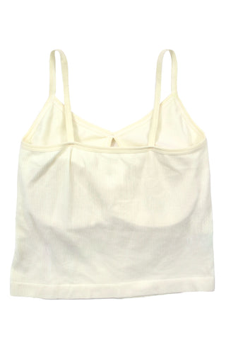 Ribbon padded crop top