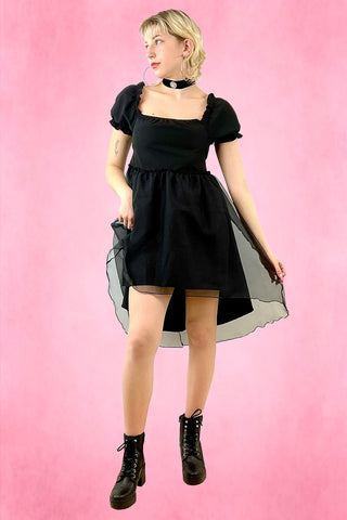 Black High-Low Princess Dress