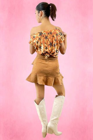 Star Ruffle Tank Top