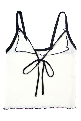 V-Neck Bow Crop Top