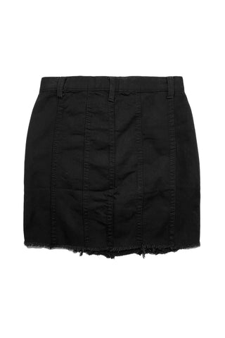 Black Denim Mini Skirt