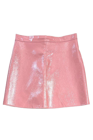 Patent mini Skirt