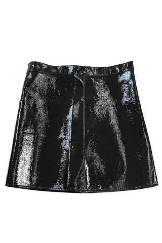 Patent mini Skirt