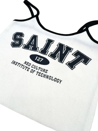 Saint Text Crop Top