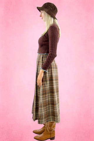 Ribbed Knit Contrast Trim Cardigan