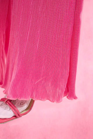 Pleated Straight Long Pants