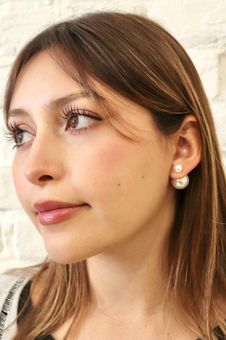 double sided Pearl Earrings