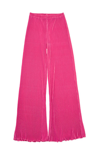 Pleated Straight Long Pants