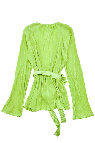 Satin Pleated Cache Coeur Shirt