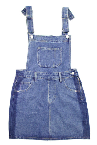 Denim skirt overall