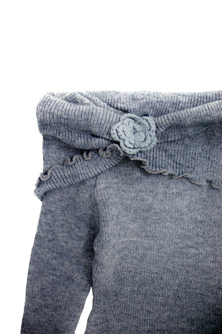 Flower Off Shoulder Sweater