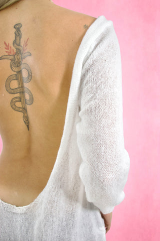 Backless Crochet Dress