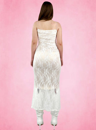 Floral Lace Midi Dress