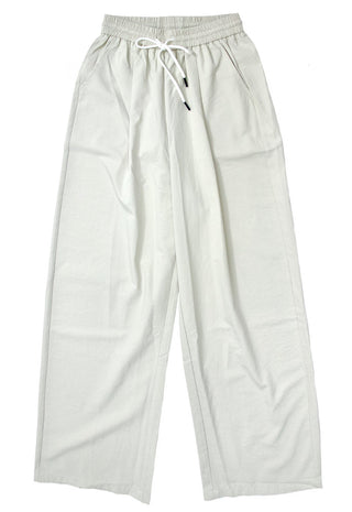 Drawstring Straight Long Pants