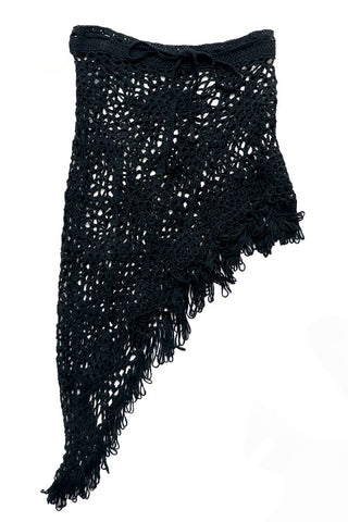 Crochet Asymmetrical fringe Skirt