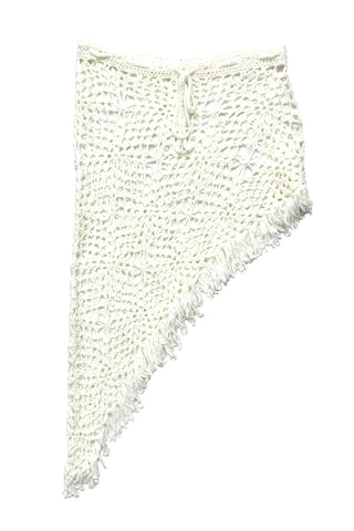 Crochet Asymmetrical fringe Skirt