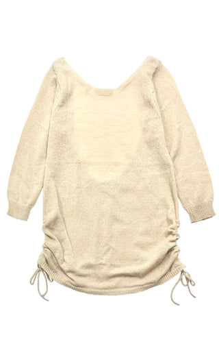 Soft Mohair Open-Back Knit Dress